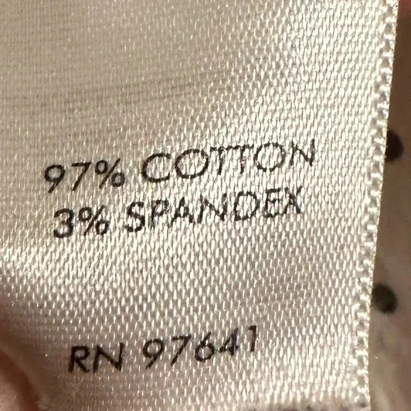 J.Jill White And Black Polka Dot Button Down Oversized Blouse - Picture 9 of 11